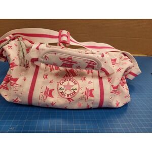 Converse All Star Duffle Bag Pink White Travel Gym Carry On Shoulder Tote